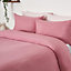 Plain Dyed Duvet Cover with Pillowcase Bedding Set