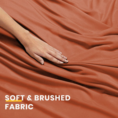 Plain Dyed Fitted Sheet Extra Deep 25cm Bedsheet Single Double Super King Sizes Soft & Comfortable Bedsheets