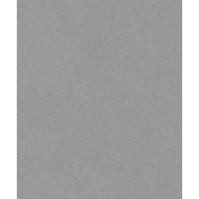 Plain Grey  Blown vinyl / non-woven wallpaper