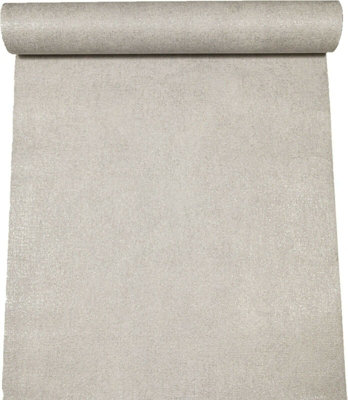 Plain Grey Sliver Glitter Metallic Textured Wallpaper 328866