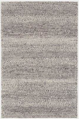 Plain Grey Stripe Handmade Luxurious Modern  Easy to Clean Rug For Bedroom LivingRoom and Dining Room -240cm X 330cm