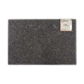 Plain Large Minimal Doormat in Grey