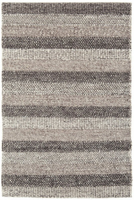 Plain Modern Stripe Modern Luxurious Handmade Easy to Clean Rug For Bedroom LivingRoom and Dining Room -120cm X 170cm