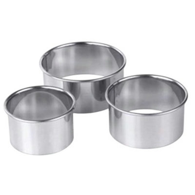 Plain Pastry Cutters orted 3pk One Colour (One Size)