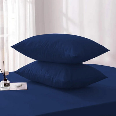 Plain Pillowcase Anti Allergic Microfiber Pillow Cover 50 X75 CM