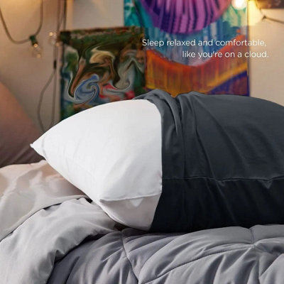 Plain Pillowcase Luxury Bed Pillow Protector Cover Soft & Cozy Pillow Cover 50 X 75 CM