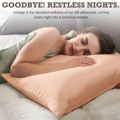 Plain Pillowcase Soft & Cozy Pillow Protector Cover Peach 50 X 75 CM