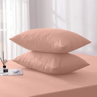 Plain Pillowcase Soft & Cozy Pillow Protector Cover Peach 50 X 75 CM