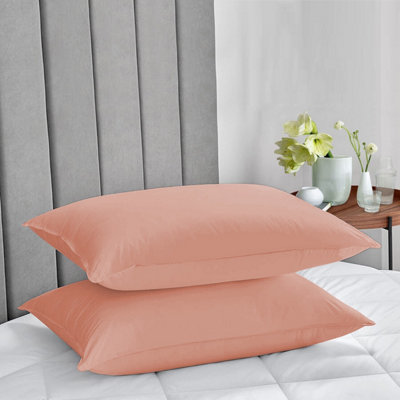 Plain Pillowcase Soft & Cozy Pillow Protector Cover Peach 50 X 75 CM