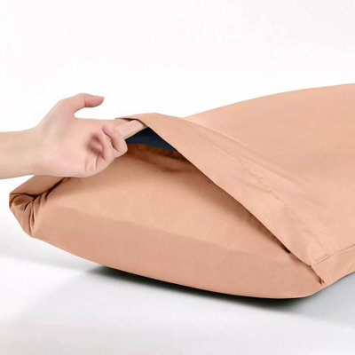 Plain Pillowcase Soft & Cozy Pillow Protector Cover Peach 50 X 75 CM