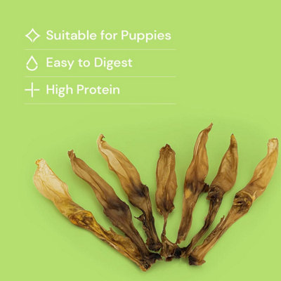 Plain Rabbit Ears (1kg) Grain Free Healthy Dog Treat