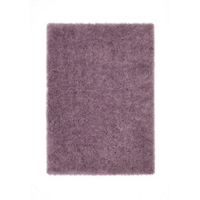 Plain Rug, 50mm Thick Anti-Shed Rug, Luxurious Handmade Rug, Modern Shaggy Rug for Bedroom, & Dining Room-133cm (Circle)