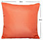 Plain Scatter Outdoor Cushion - Pack of 2 - Polyster - H10 x W45 x L45 cm - Orange