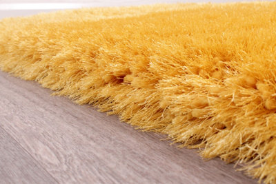 Plain Shaggy Handmade Luxurious Sparkle Rug Easy to clean Living Room and Bedroom-160cm X 230cm