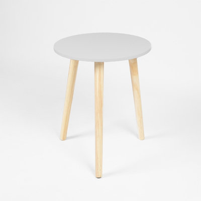 Plain white deals side table