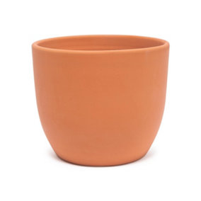 Plain Terracotta Natural Outdoor Garden Flower Planter 34cm