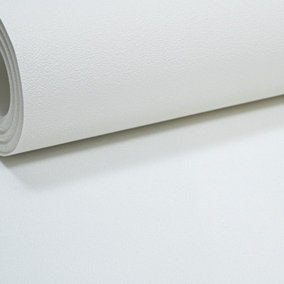 Plain White Wallpaper Textured Paste The Wall High Quality Thick Heavy Vinyl