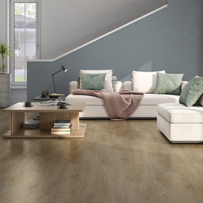 Plancs Flooring Dark Oak Self-Adhesive Vinyl Floor Planks 1.11sqm