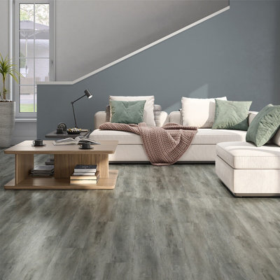 Plancs Flooring Grey Oak Self-Adhesive Vinyl Floor Tiles 1.11 sqm