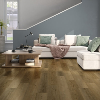 Plancs Flooring Walnut Self-Adhesive Vinyl Floor Planks 1.11 sqm