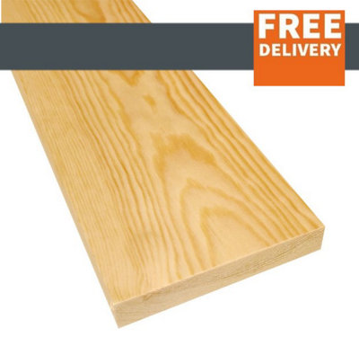 Planed All Round Timber Boards (6"x1") 145mm x 20mm x 3600mm. 4 Lengths In A Pack