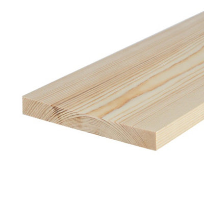 Planed Timber 7x1 Inch (finished size 169x21mm) 1.2m  Pack of 2