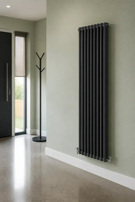 Planet Radiators 2 Column 1800 x 470mm Cast Iron Style Radiator Anthracite