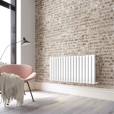 Planet Radiators Flat Panel Double 400 x 1292mm Cast Iron Style ...