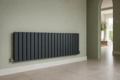 Planet Radiators Flat Panel Double 400 x 1520mm Cast Iron Style ...