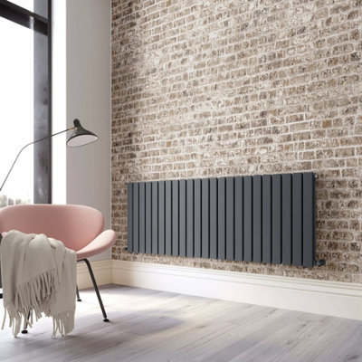 Planet Radiators Flat Panel Double 400 x 1672mm Cast Iron Style ...
