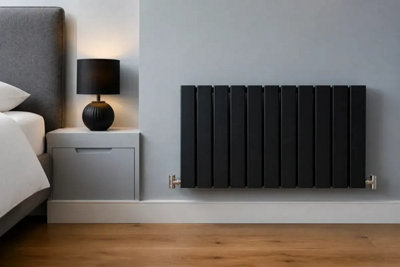 Planet Radiators Flat Panel Double 400 x 760mm Cast Iron Style Radiator ...