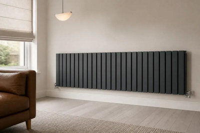 Planet Radiators Flat Panel Single 400 x 1744mm Cast Iron Style ...