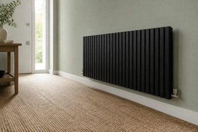 Planet Radiators Flat Panel Single 600 x 1668 Black