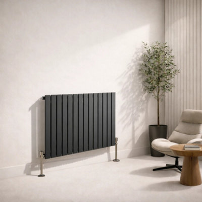 Planet Radiators Flat Panel Single 600 x 908mm Cast Iron Style Radiator ...