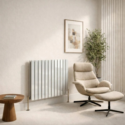Planet Radiators Flat Panel Single 600 x 908mm Cast Iron Style Radiator ...