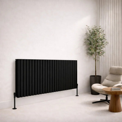 Planet Radiators Oval Panel Double 400 x 1620mm Cast Iron Style ...