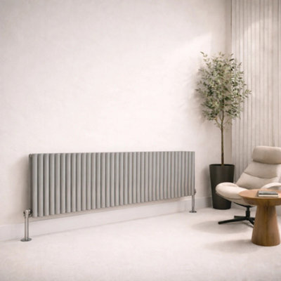 Planet Radiators Oval Panel Double 400 x 1620mm Cast Iron Style ...