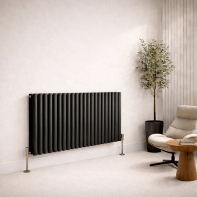 Planet Radiators Oval Panel Double 600 x 1200mm Cast Iron Style ...