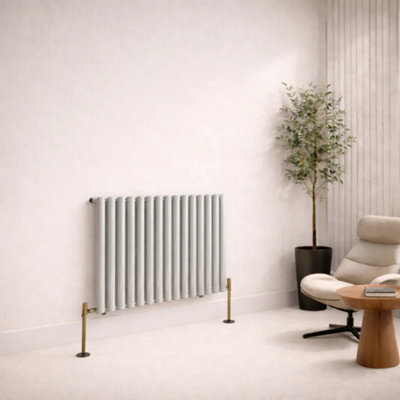 Planet Radiators Oval Panel Single 400 x 1020mm Cast Iron Style ...