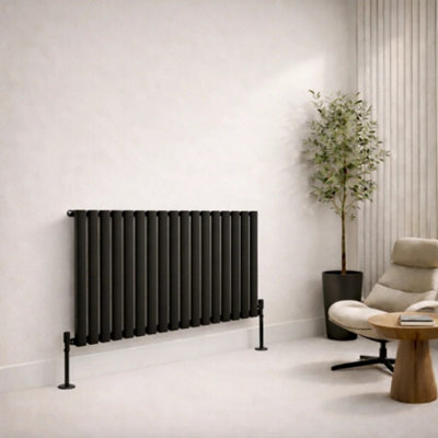 Planet Radiators Oval Panel Single 600 x 1200mm Cast Iron Style ...