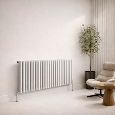 Planet Radiators Oval Panel Single 600 x 1620 White