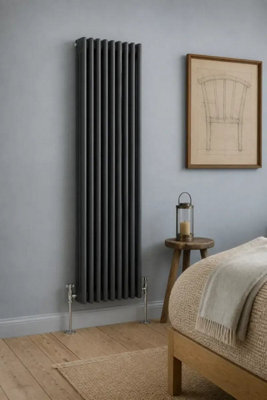 Planet Radiators Three Column 1500 x 470mm Cast Iron Style Radiator ...