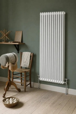 Planet Radiators Three Column 1500 x 560mm Cast Iron Style Radiator White
