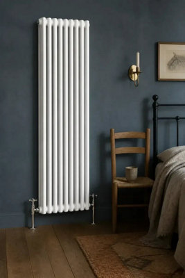 Planet Radiators Three Column 1800 x 470mm Cast Iron Style Radiator White