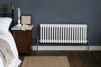 Planet Radiators Three Column 450 x 785mm Cast Iron Style Radiator White