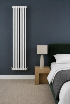 Planet Radiators Two Column 1500 x 560mm Cast Iron Style Radiator White