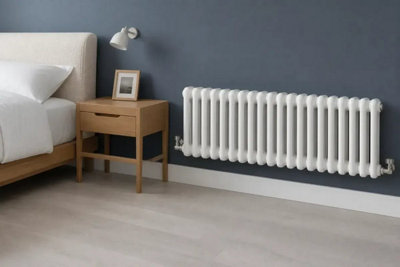 Planet Radiators Two Column 450 x 785mm Cast Iron Style Radiator White