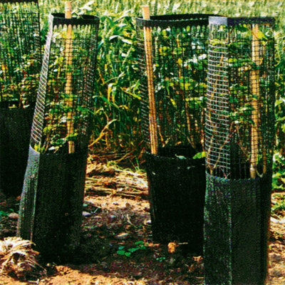 Planet Square Tree Guard Protector - 50cm tall x 10cm sides - 10 pack