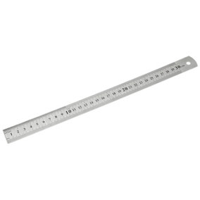 Planet Steel Rule 300mm Metric only Measurements both sides