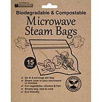 Planit Eco Friendly Microwave Steam Plastic Bags (pack Of 15) May Vary (One Size)